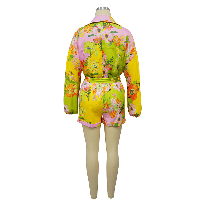 SUPER WHOLESALE | Shirt Collar Romper