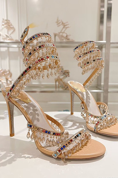 SUPER WHOLESALE | Crystal-embellished Sandals
