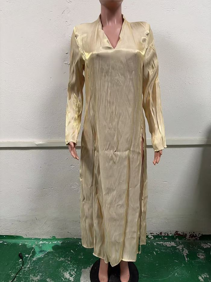 SUPER WHOLESALE | Plunging Neck Dress