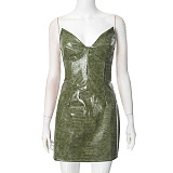 SUPER WHOLESALE | Pu Strapless Mini Dress