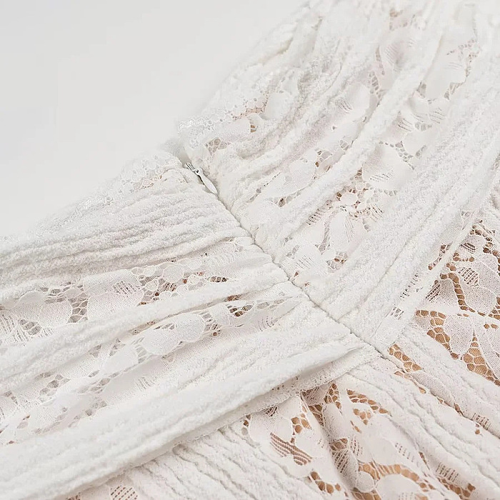 SUPER WHOLESALE | Strapless Lace Mini Dress