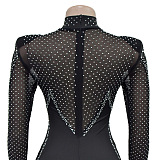 SUPER WHOLESALE | Rhinestone Mesh Jumpsuit