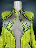SUPER WHOLESALE |Tassel Mesh Jumpsuit