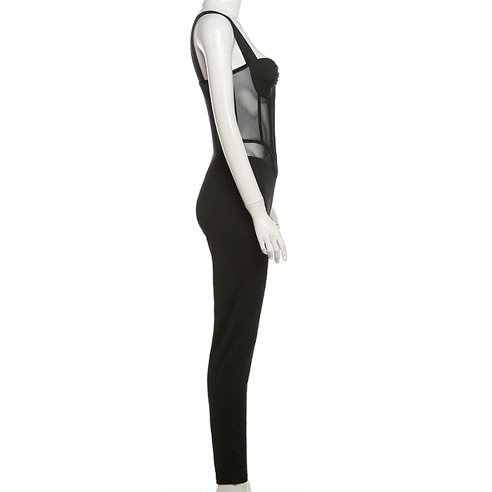 SUPER WHOLESALE | Tank See-through Jumpsuit
