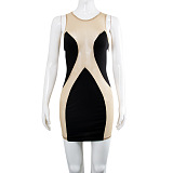 SUPER WHOLESALE | Color-block Mini Dress