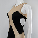 SUPER WHOLESALE | Color-block Mini Dress