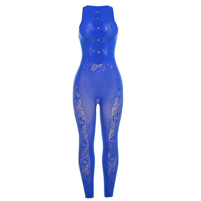 SUPER WHOLESALE | Lace Hollow-out Jumpsuit