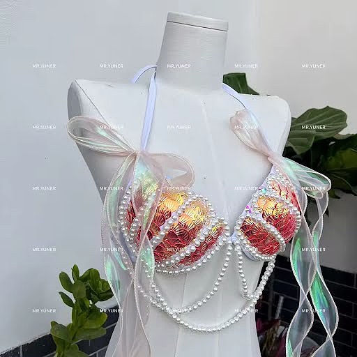 SUPER WHOLESALE | Artificial Pearl Shell Shape Swimwear