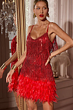 SUPER WHOLESALE | Spaghetti Fringes Maxi Dress