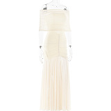 SUPER WHOLESALE | Patchwork See-through Long Dress