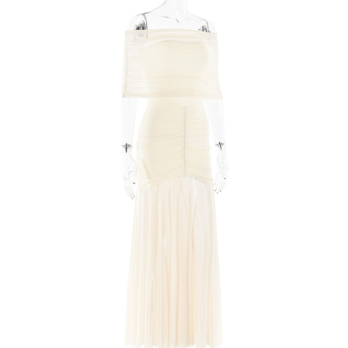 SUPER WHOLESALE | Patchwork See-through Long Dress