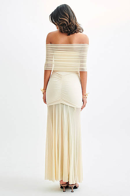 SUPER WHOLESALE | Patchwork See-through Long Dress