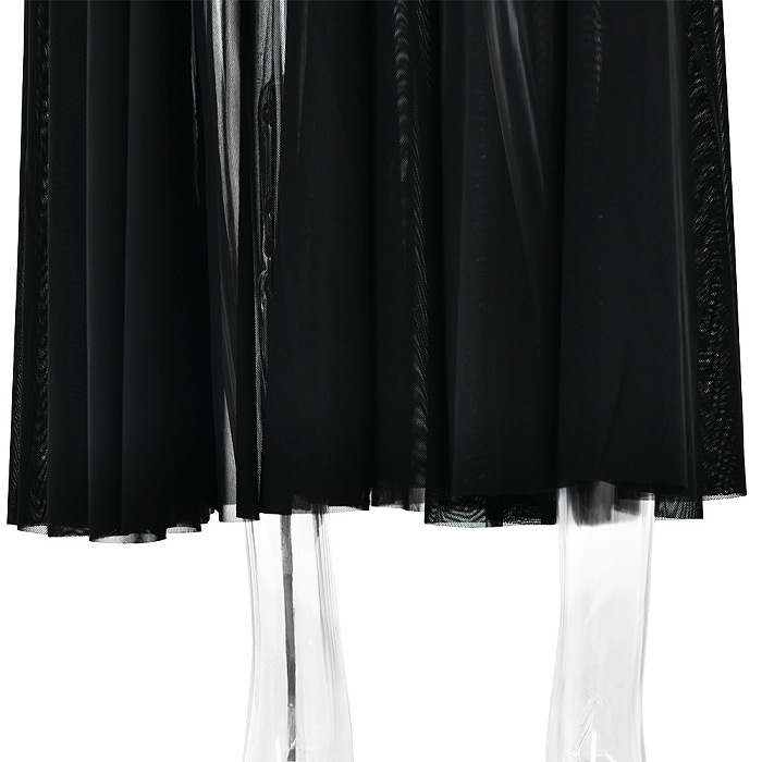 SUPER WHOLESALE | Patchwork See-through Long Dress