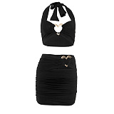 SUPER WHOLESALE | Halter Skirt Set