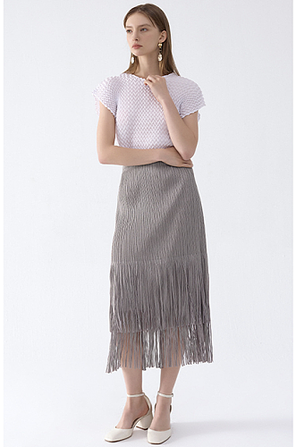SUPER WHOLESALE |   Fringe Skirt