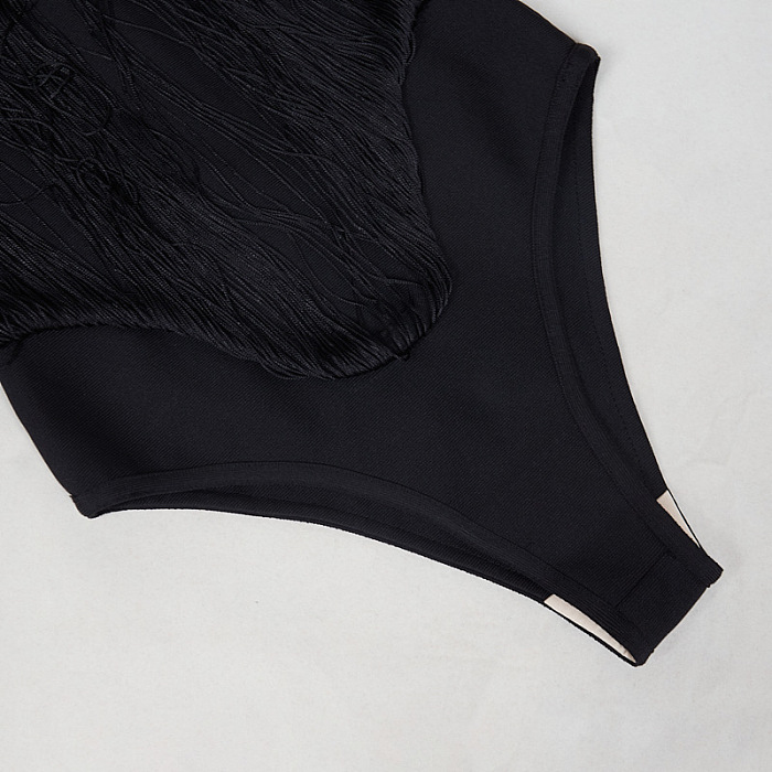 SUPER WHOLESALE | Strapless Fringe Dress