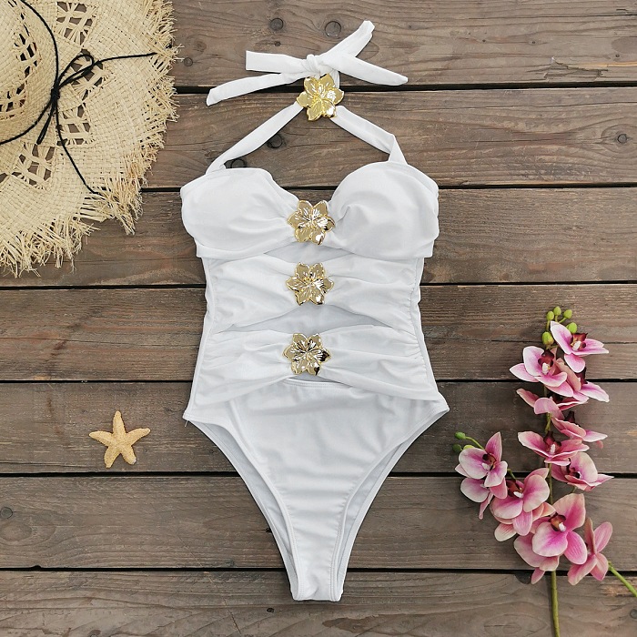 SUPER WHOLESALE | Halter One Piece Swimwear