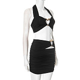 SUPER WHOLESALE | Halter Skirt Set