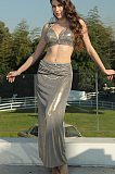SUPER WHOLESALE | 4 Piece Swimwear Set(Cap, two-piece, skirt)