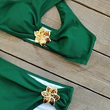 SUPER WHOLESALE | Halter Solid Bikini Set