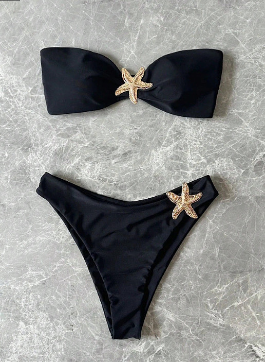 SUPER WHOLESALE | Bandeau Two Piece  Swimwear