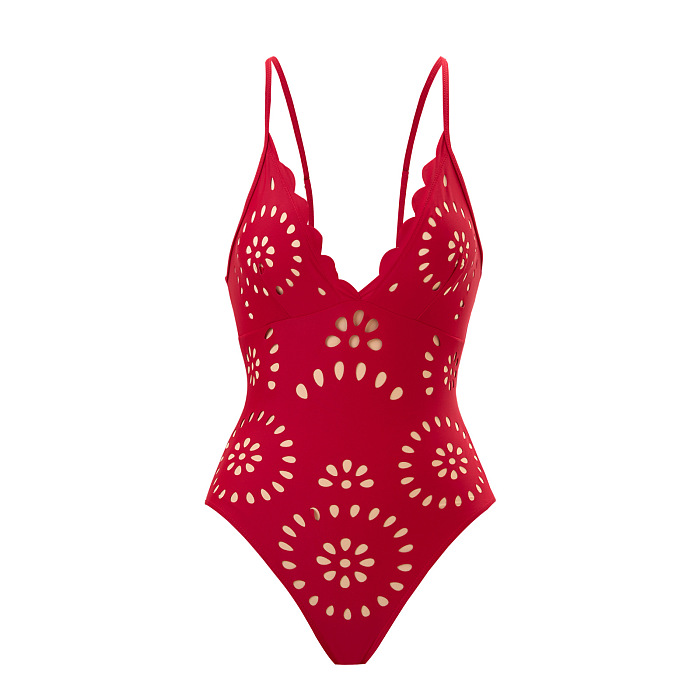 SUPER WHOLESALE |Cut-out Swimwear and Skirt Set