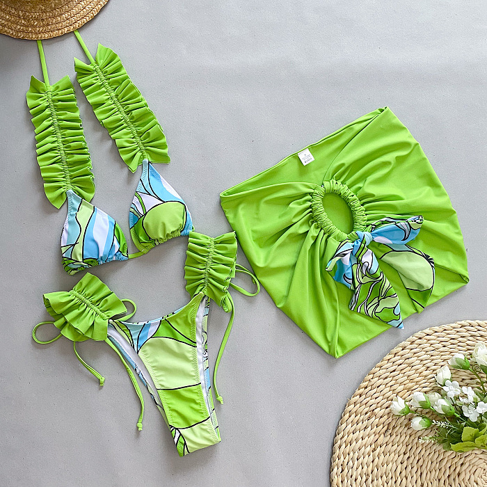 SUPER WHOLESALE | Printed Bikini Set with Rope