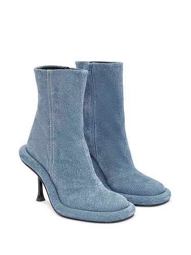 SUPER WHOLESALE | Denim Zip Up Heels