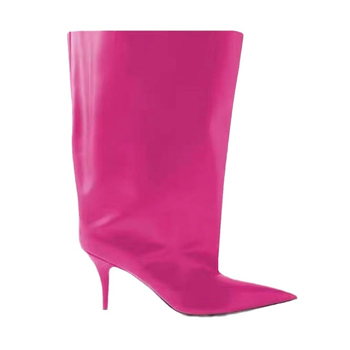 SUPER WHOLESALE | Pointed Toe Pu Material Heels