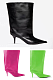 SUPER WHOLESALE | Pointed Toe Pu Material Heels