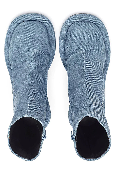 SUPER WHOLESALE | Denim Zip Up Heels