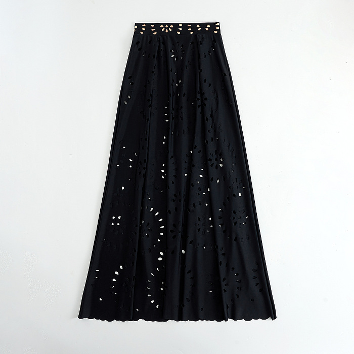 SUPER WHOLESALE |Cut-out Swimwear and Skirt Set
