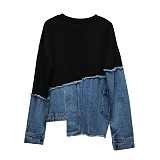 SUPER WHOLESALE |   Patchwork Sweater
