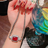 SUPER WHOLESALE | 925 Sterling Silver Gold Painting Necklace