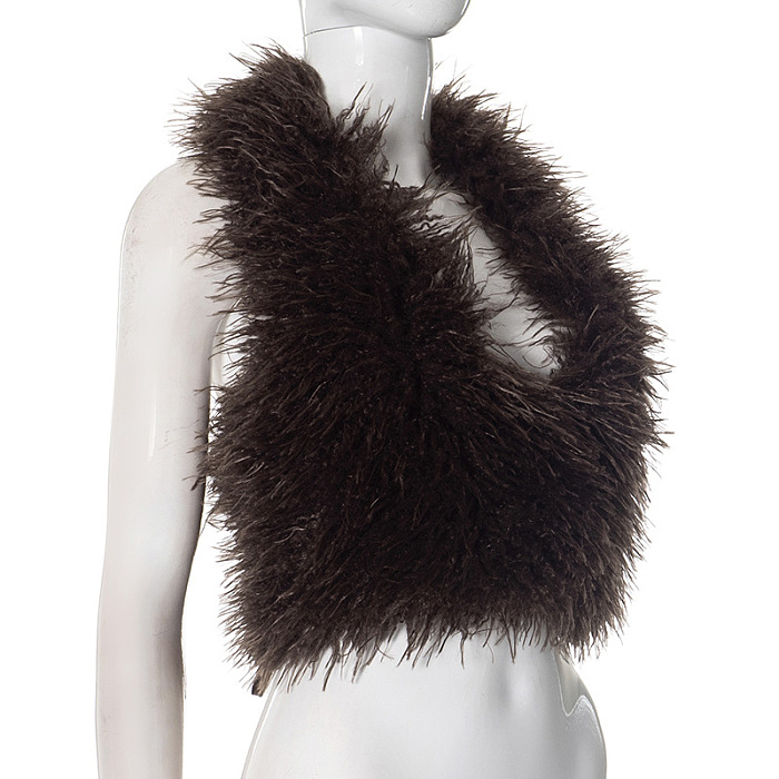 SUPER WHOLESALE | Furry Halter Top