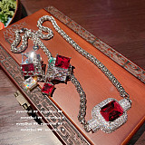 SUPER WHOLESALE | 925 Sterling Silver Gold Painting Necklace