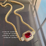 SUPER WHOLESALE | 925 Sterling Silver Gold Painting Necklace