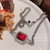 SUPER WHOLESALE | 925 Sterling Silver Gold Painting Necklace