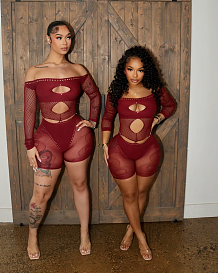 SUPER WHOLESALE |  Lace Hollow-out Romper