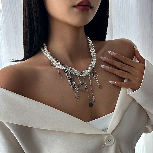 SUPER WHOLESALE |Pearl Chain Necklace