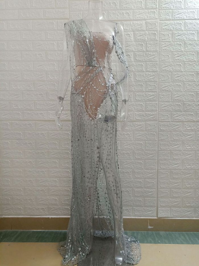 SUPER WHOLESALE |  Floor Length Sequins Dress