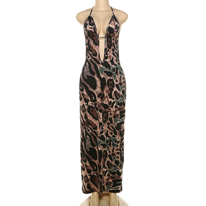SUPER WHOLESALE |  Halter Open-back Dress