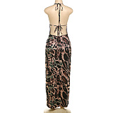 SUPER WHOLESALE |  Halter Open-back Dress