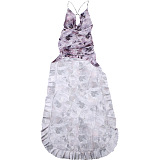 SUPER WHOLESALE | Halter Open-back Dress