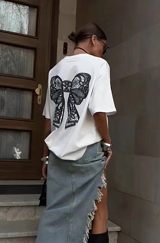 SUPER WHOLESALE |  Lace Bows T-shirt