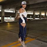 SUPER WHOLESALE |  Patchwork Cut-out Jeans