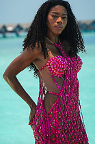 SUPER WHOLESALE |  Rhinestone Halter Dress