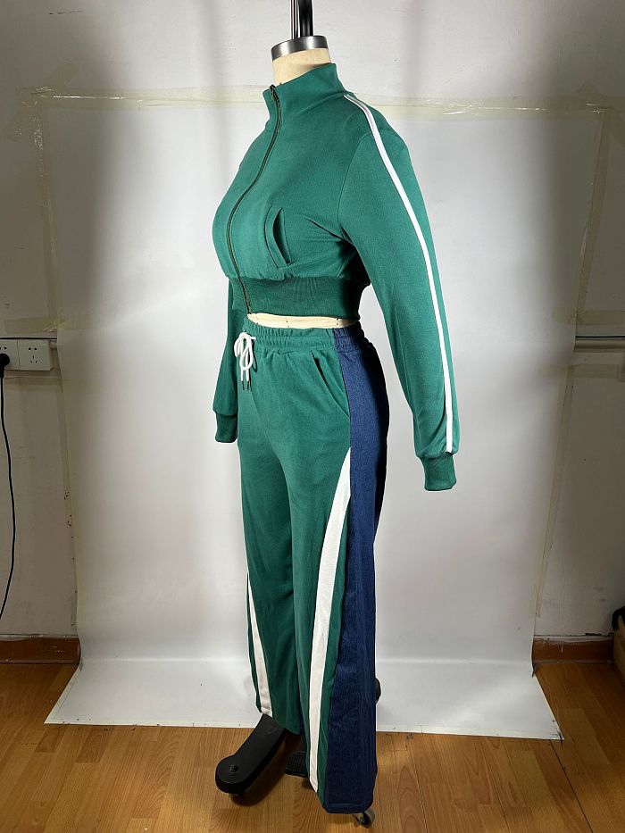 SUPER WHOLESALE |  Patchwork Tracking Suit