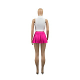 SUPER WHOLESALE |  Pleated Mini Skirt in Rose