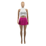 SUPER WHOLESALE |  Pleated Mini Skirt in Rose